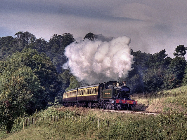 A full days photography on an idyllic branch line using 4555 at the head of a short passenger train