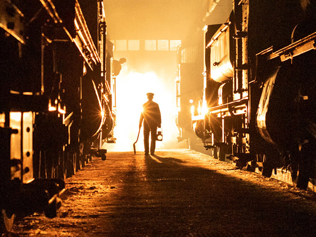 A Steamy spring evening inside the Shed at Didcot Railway Centre