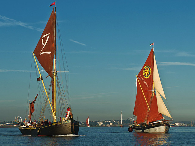The Thames Sailing Barge Match (Races) plus Thames Forts